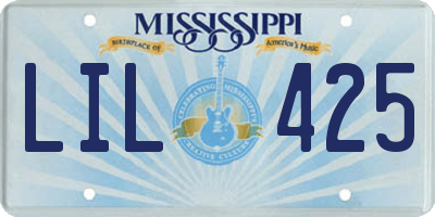 MS license plate LIL425