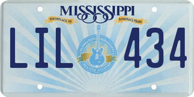 MS license plate LIL434