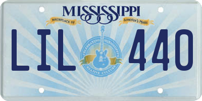 MS license plate LIL440