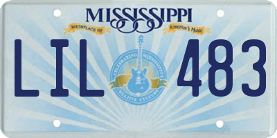 MS license plate LIL483