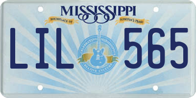 MS license plate LIL565