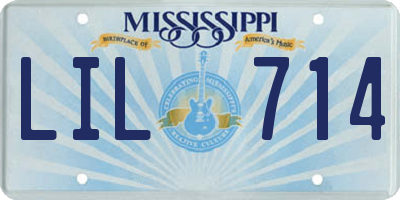 MS license plate LIL714