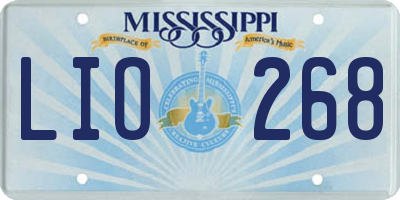 MS license plate LIO268
