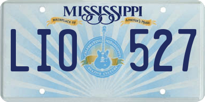 MS license plate LIO527