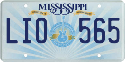 MS license plate LIO565