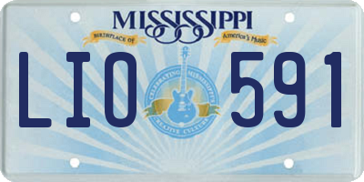 MS license plate LIO591
