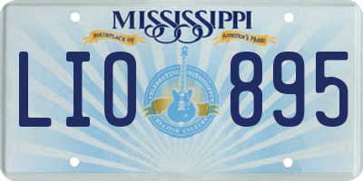 MS license plate LIO895