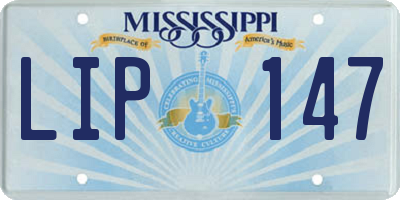 MS license plate LIP147