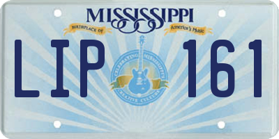 MS license plate LIP161
