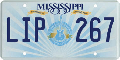 MS license plate LIP267