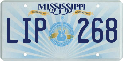 MS license plate LIP268