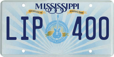 MS license plate LIP400