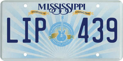 MS license plate LIP439
