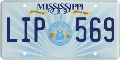 MS license plate LIP569