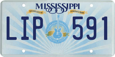 MS license plate LIP591