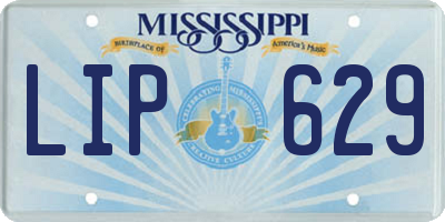 MS license plate LIP629