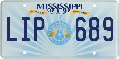 MS license plate LIP689