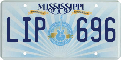 MS license plate LIP696
