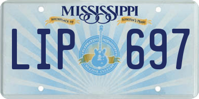 MS license plate LIP697