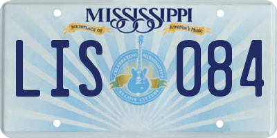 MS license plate LIS084
