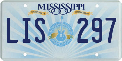 MS license plate LIS297