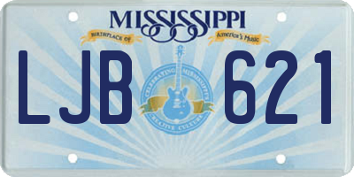 MS license plate LJB621