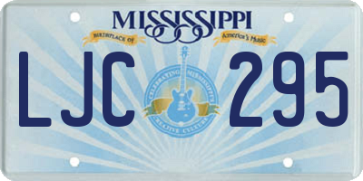 MS license plate LJC295