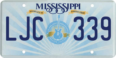 MS license plate LJC339