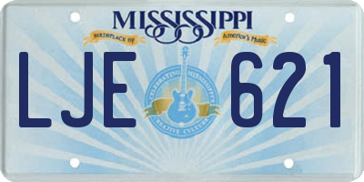 MS license plate LJE621