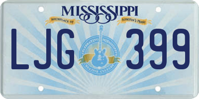 MS license plate LJG399