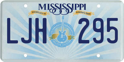MS license plate LJH295