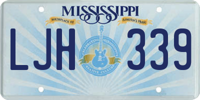 MS license plate LJH339
