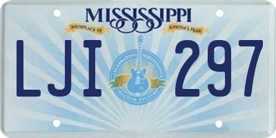 MS license plate LJI297