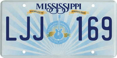 MS license plate LJJ169
