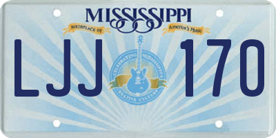 MS license plate LJJ170