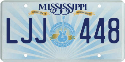MS license plate LJJ448