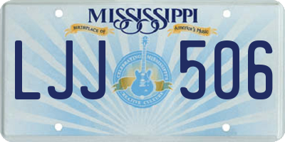 MS license plate LJJ506
