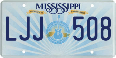MS license plate LJJ508