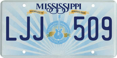 MS license plate LJJ509