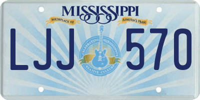 MS license plate LJJ570
