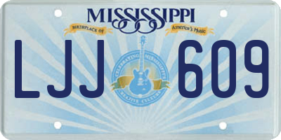 MS license plate LJJ609