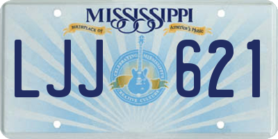 MS license plate LJJ621