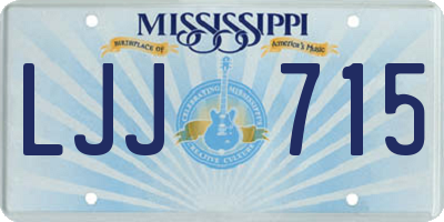MS license plate LJJ715