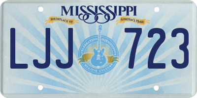 MS license plate LJJ723