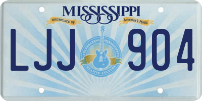 MS license plate LJJ904
