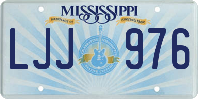 MS license plate LJJ976