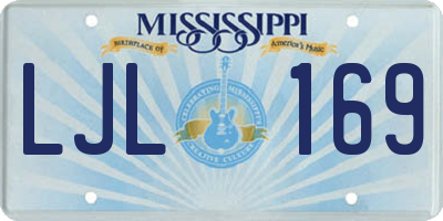 MS license plate LJL169