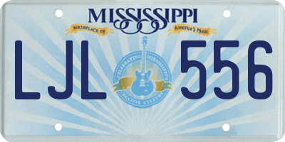MS license plate LJL556
