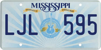 MS license plate LJL595