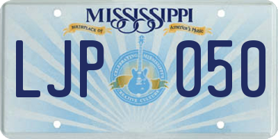 MS license plate LJP050